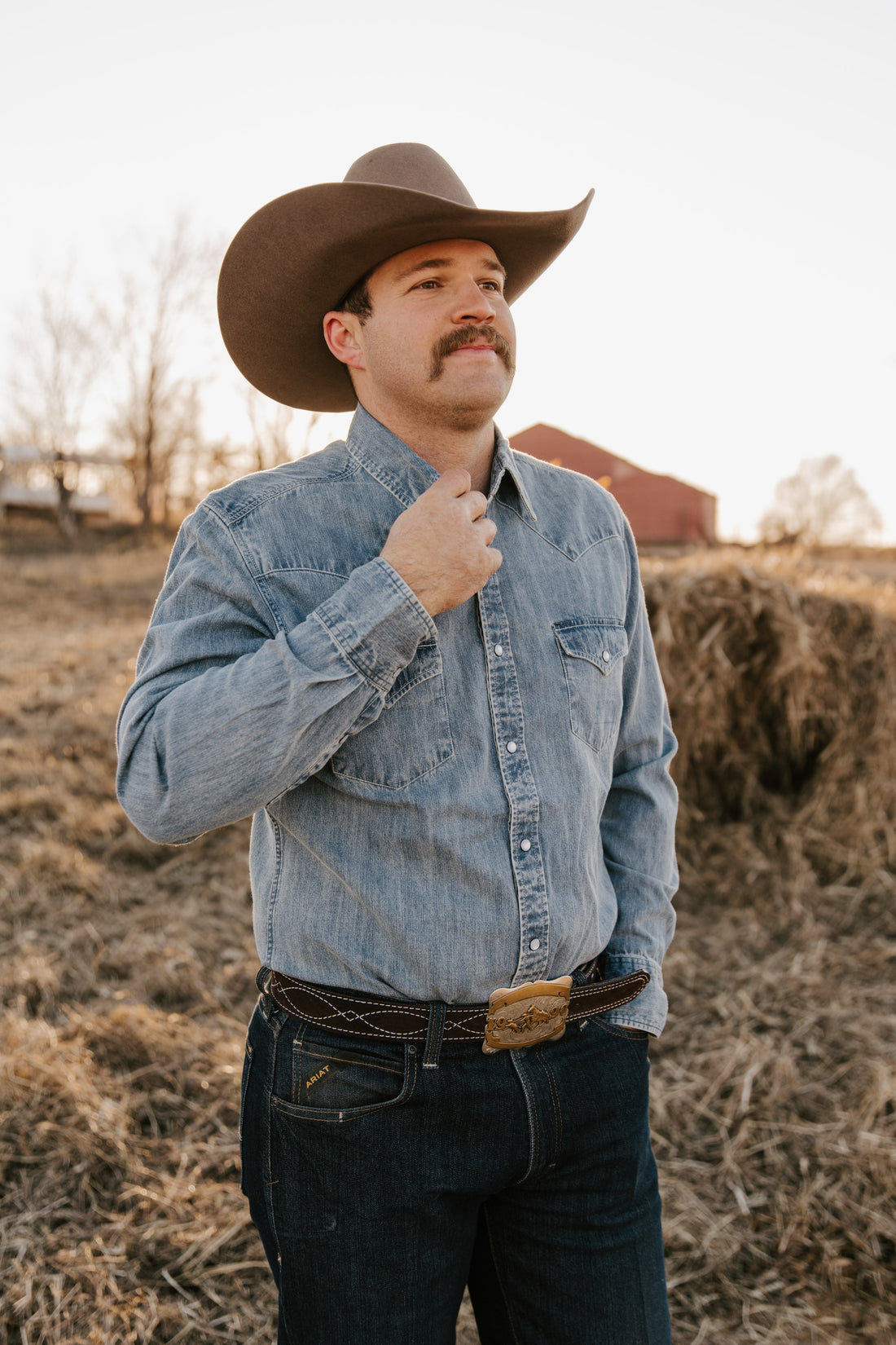 Men's Denim Western Shirt