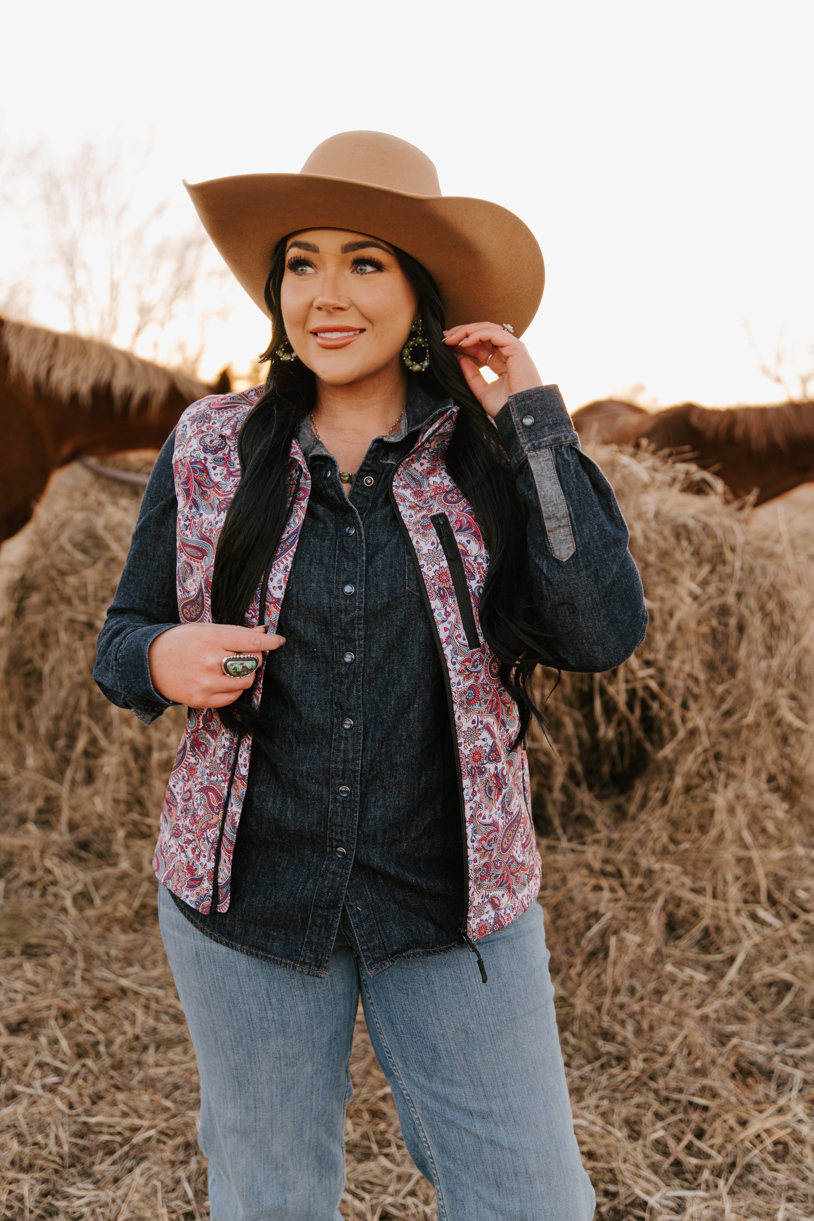 Ladies Bonded Softshell Vest