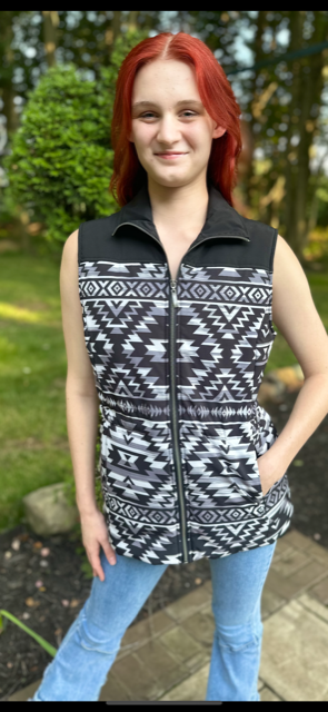 Western Aztec Knitted Vest Style#-L-24129