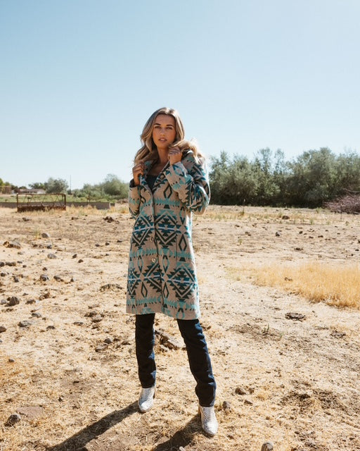 Ladies Long Wool Blend Coat with Removable Fur Collar