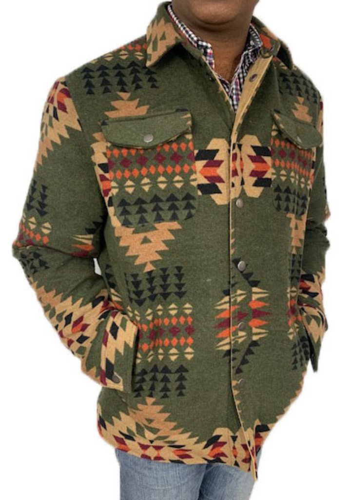 Men s Western Aztec jacket Style M 24202 MontanaCo Clothing Company