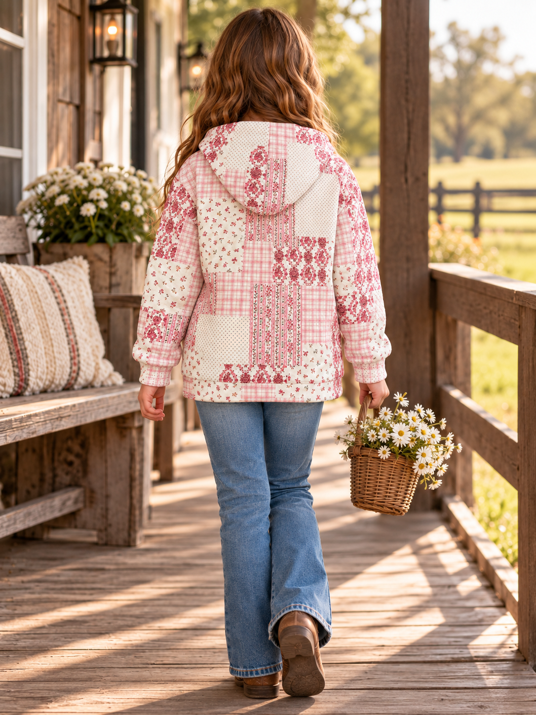 Girls' Printed Performance Hoodie | Style 2509029