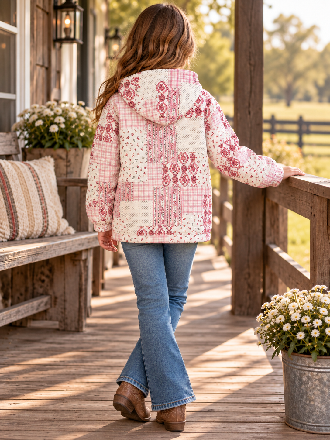 Girls' Printed Performance Hoodie | Style 2509029