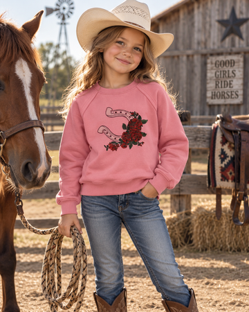 Girls' Western Graphic Sweatshirt | Style 25090327