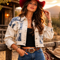 Ladies' Western Denim Jacket | Style DNMPRT-4