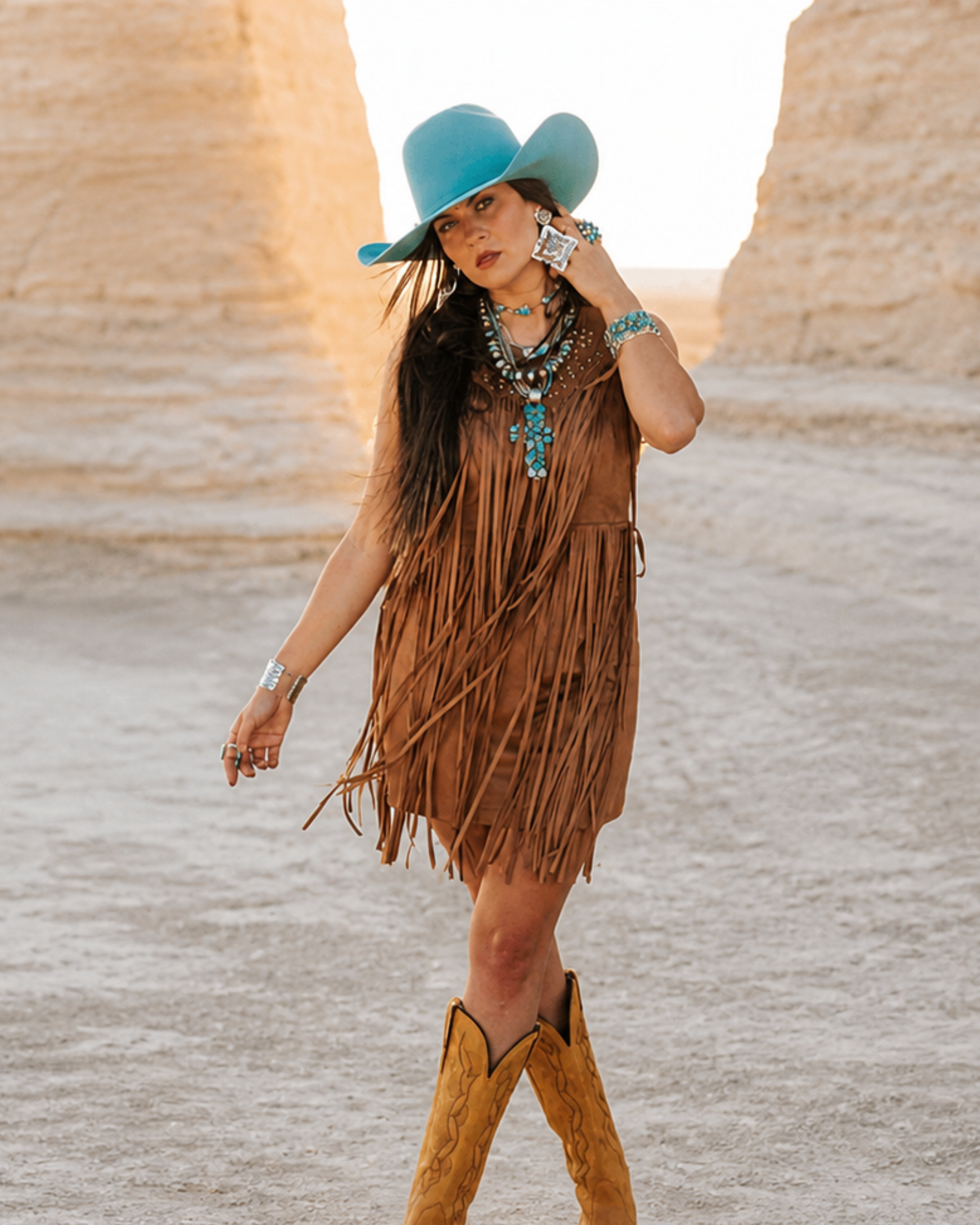 Ladies Suede Dress.2505190