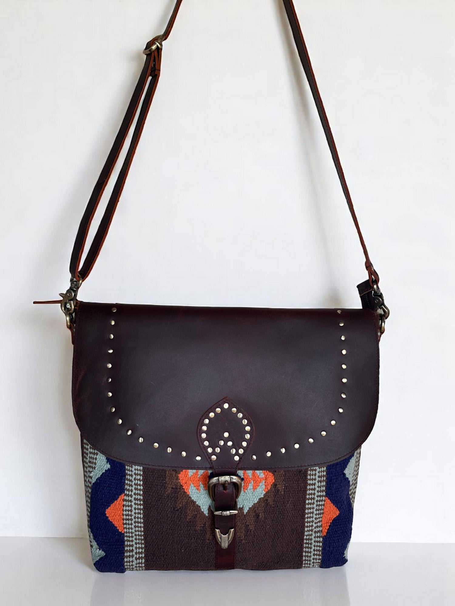 Crossbody Laptop Bag- Genuine Leather & Secure Closure
