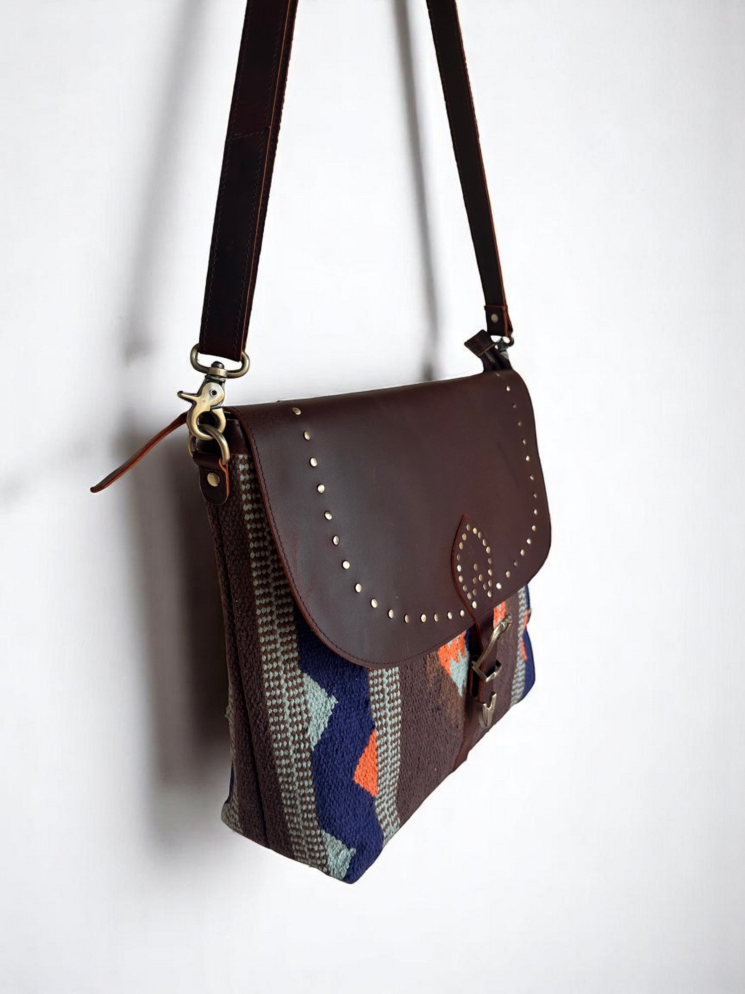 Crossbody Laptop Bag- Genuine Leather & Secure Closure