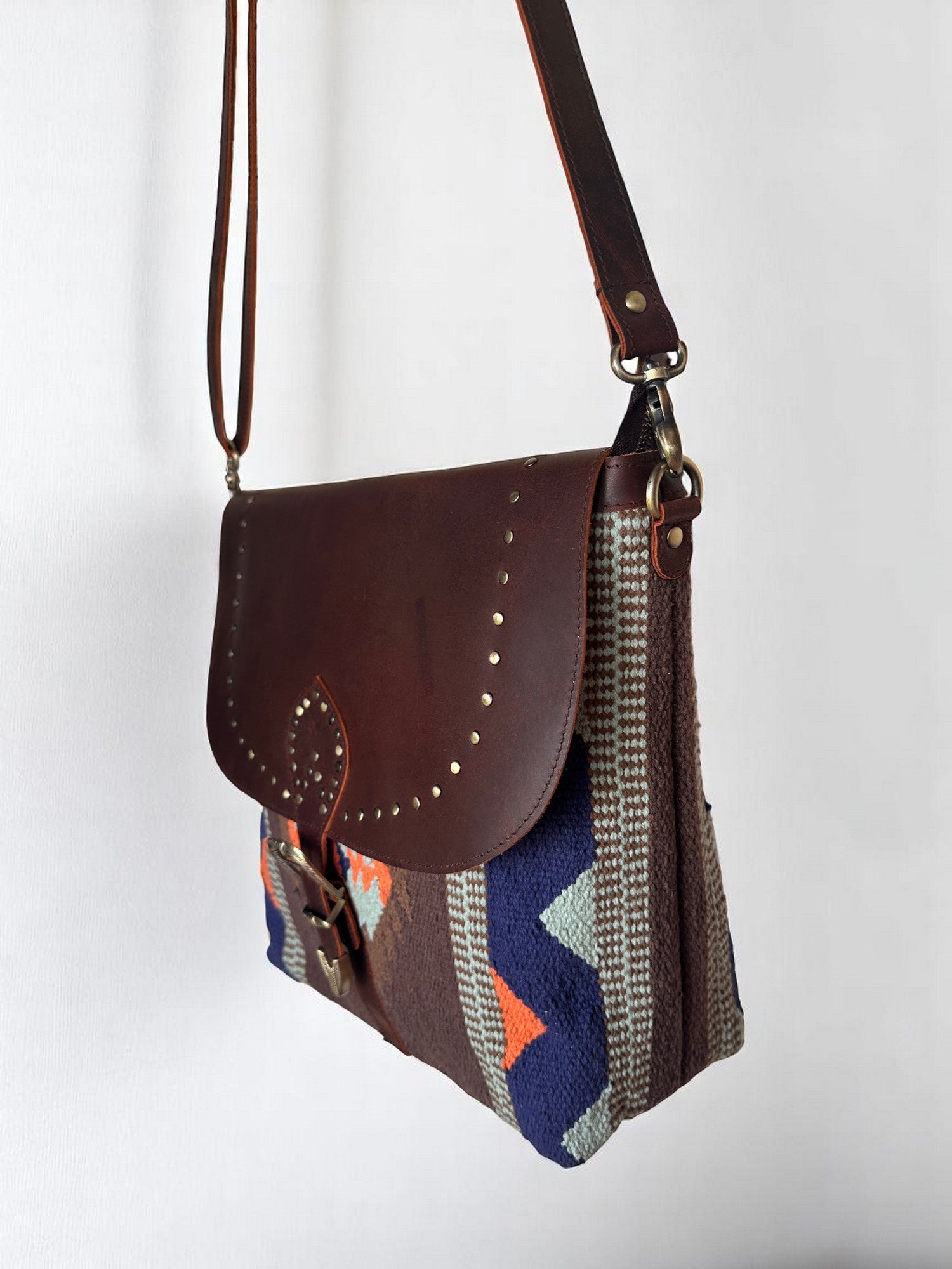 Crossbody Laptop Bag- Genuine Leather & Secure Closure