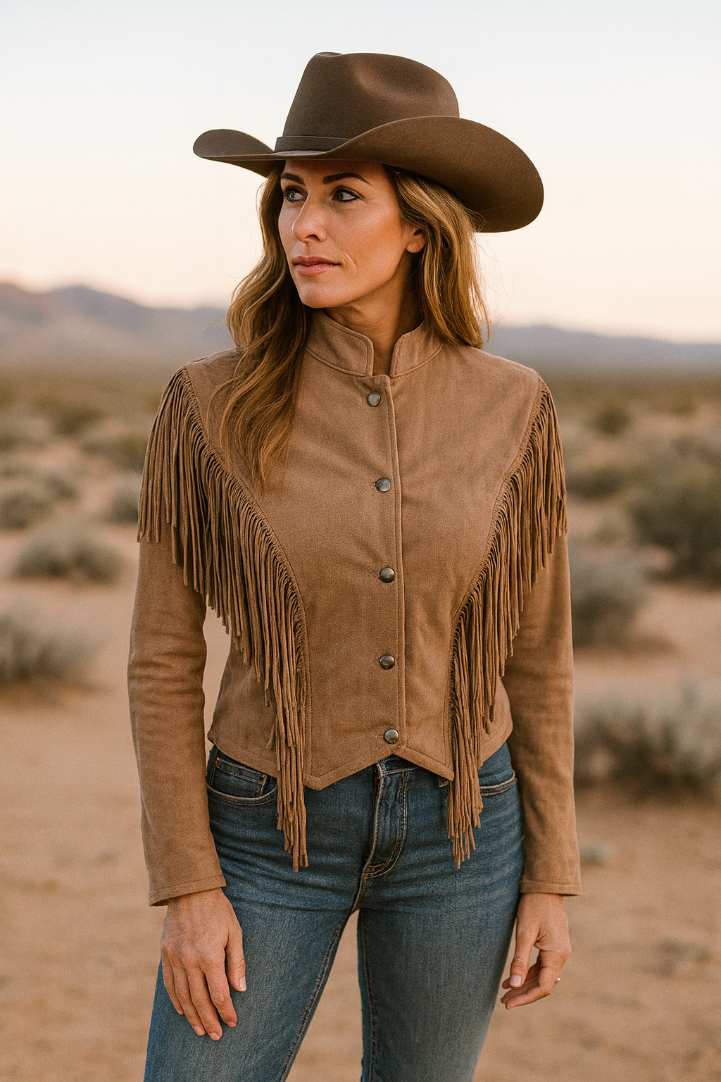 Leather Jacket With Fringes