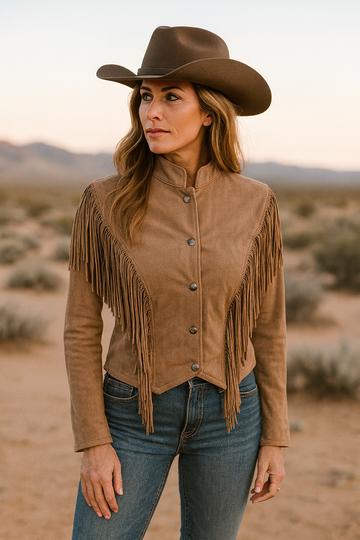 Leather Jacket With Fringes