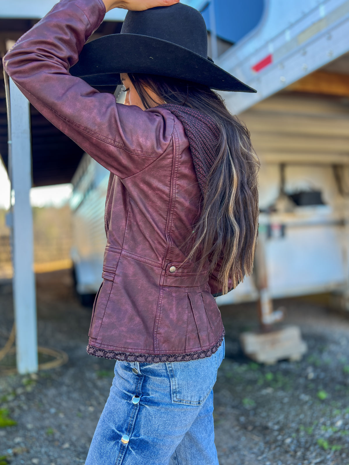 Ladies' Faux Leather Jacket | Style 801104-2200