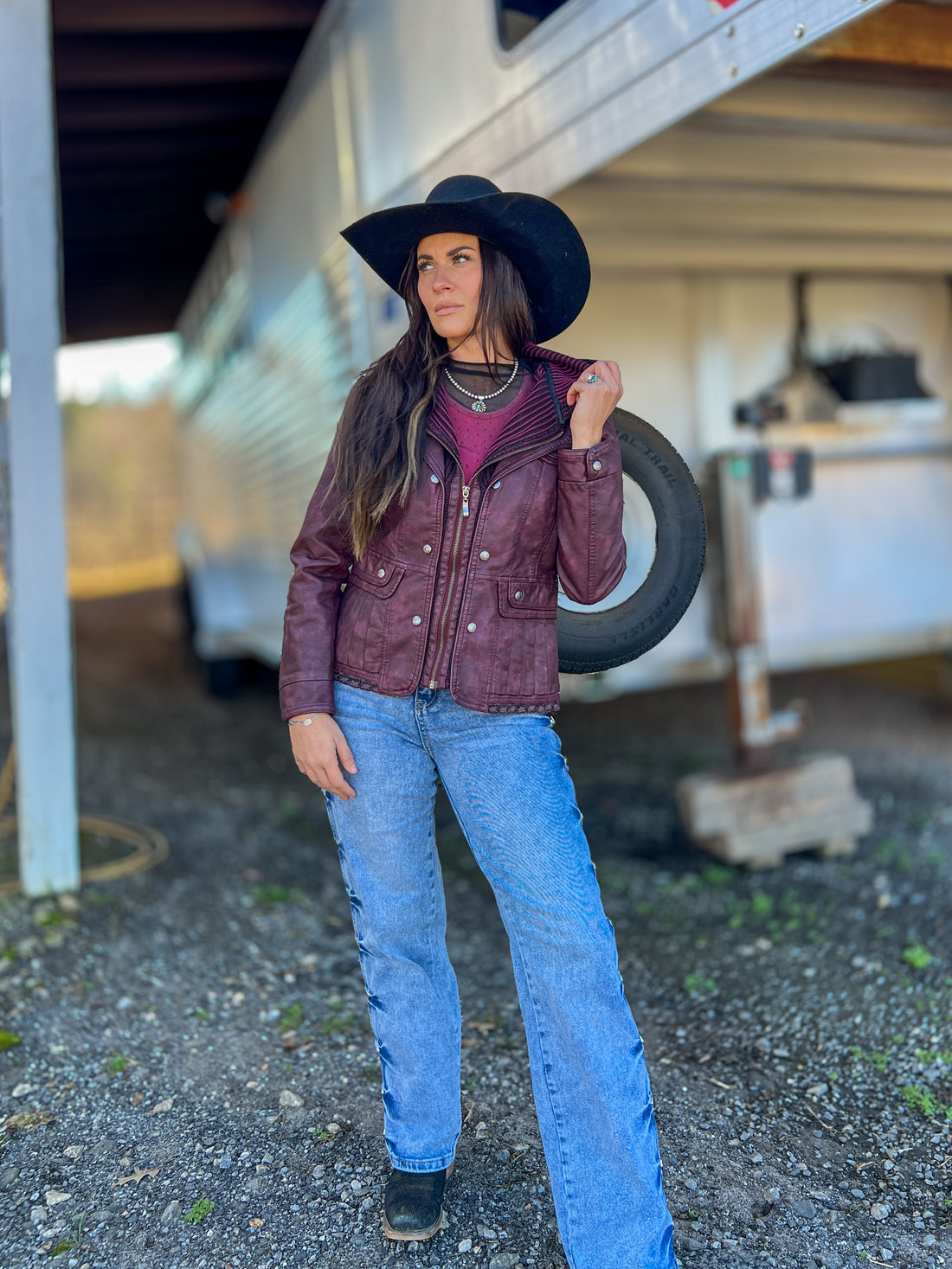 Ladies' Faux Leather Jacket | Style 801104-2200