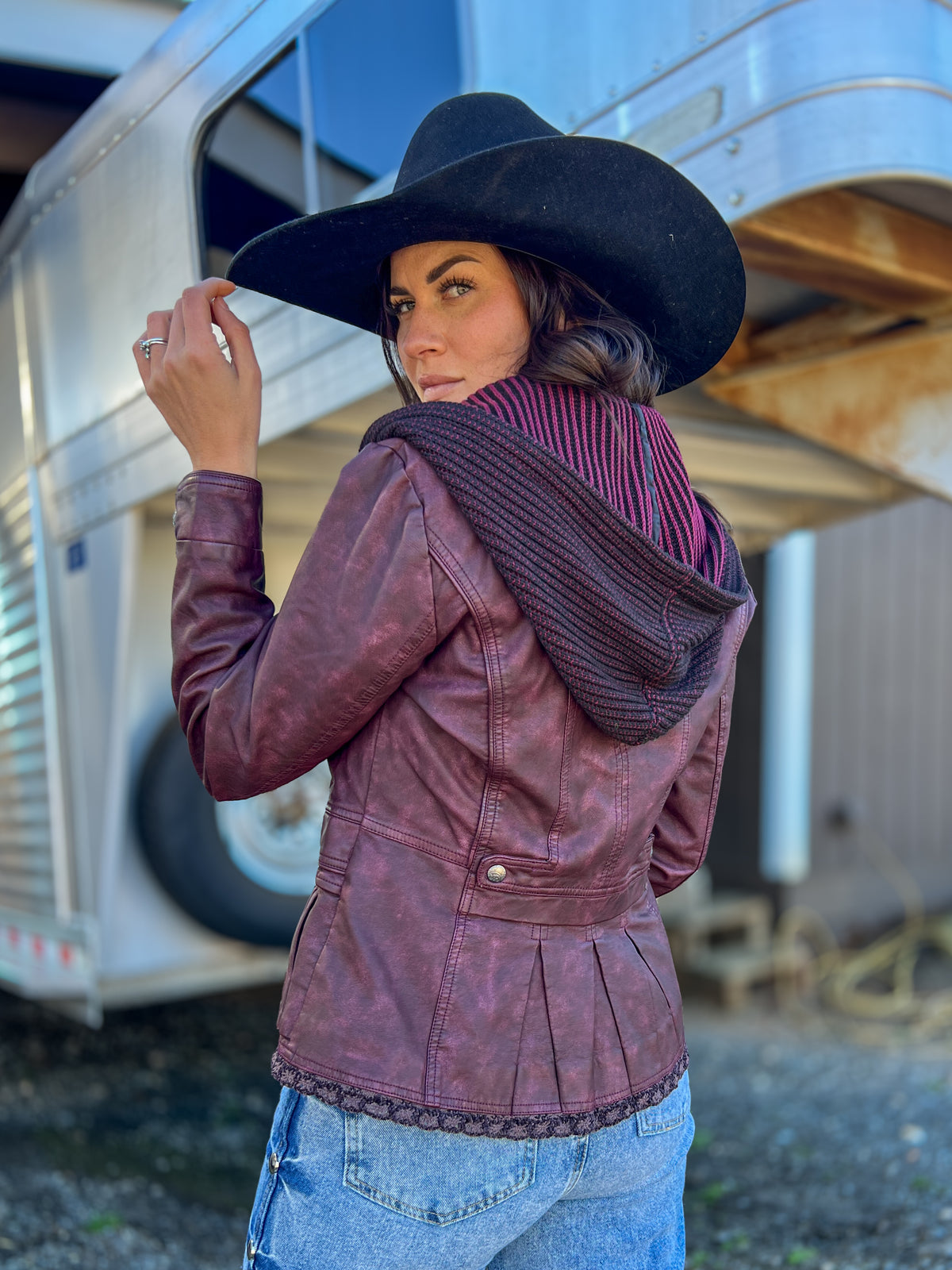 Ladies' Faux Leather Jacket | Style 801104-2200