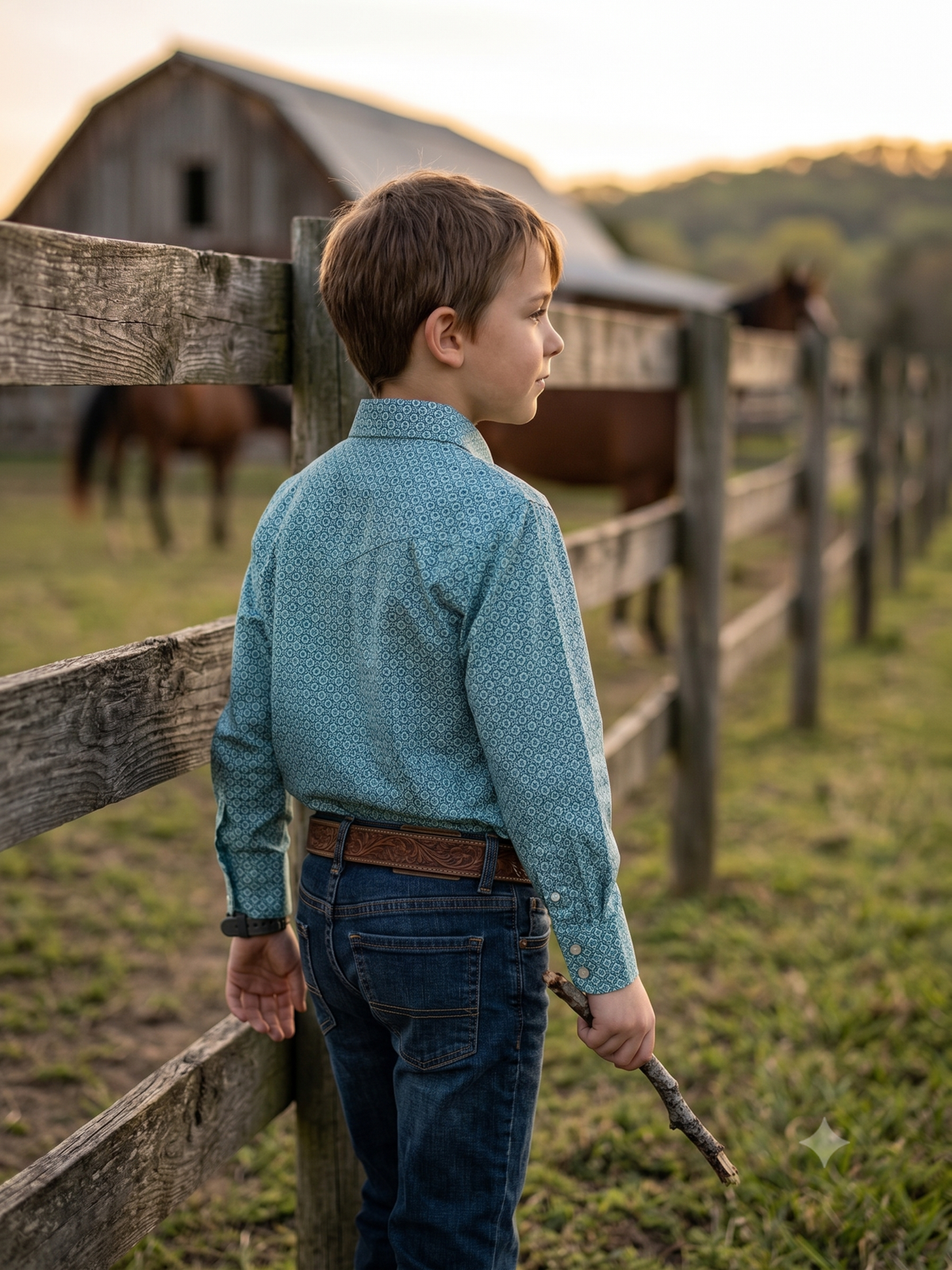 Boys' Western Print Shirt | Style ATWF-2611