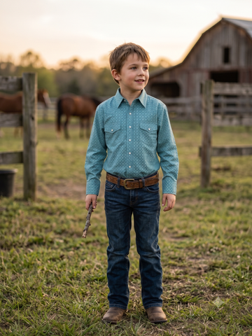 Boys' Western Print Shirt | Style ATWF-2611