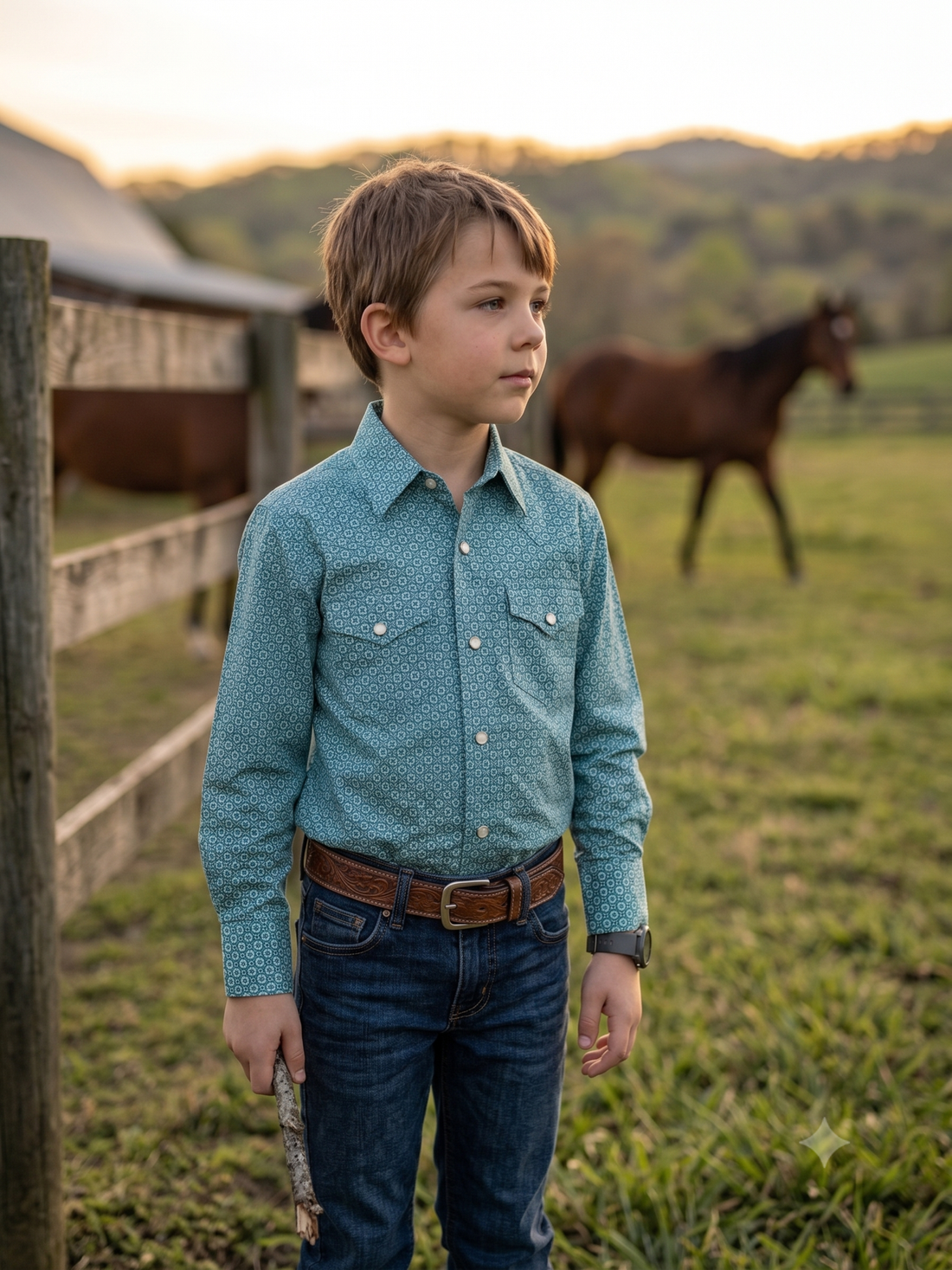 Boys' Western Print Shirt | Style ATWF-2611