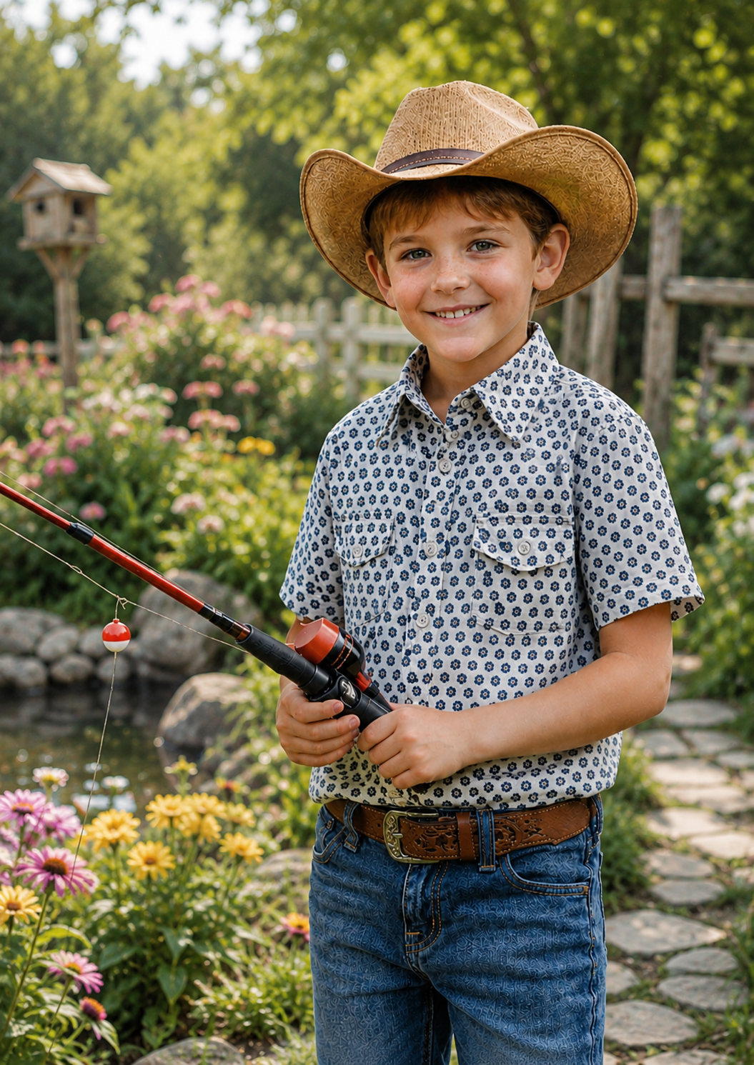 Boys Western Fishing shirts with Snaps.BCAV-61