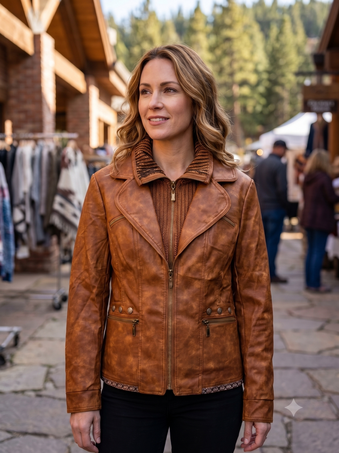 Ladies' Faux Leather Jacket | Style BF-1701-3100