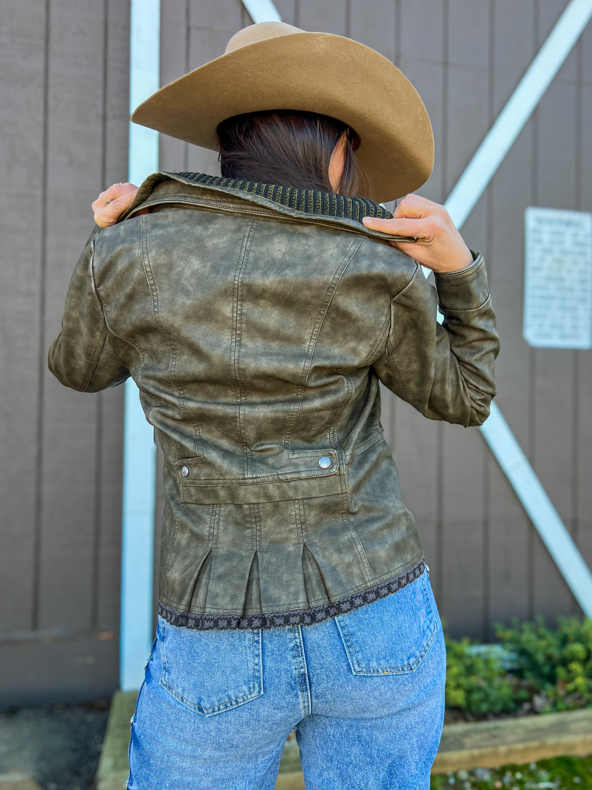 Ladies' Faux Leather Jacket | Style BF1701-6100