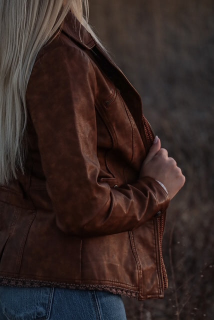 Ladies' Faux Leather Jacket | Style BF-1701-3100