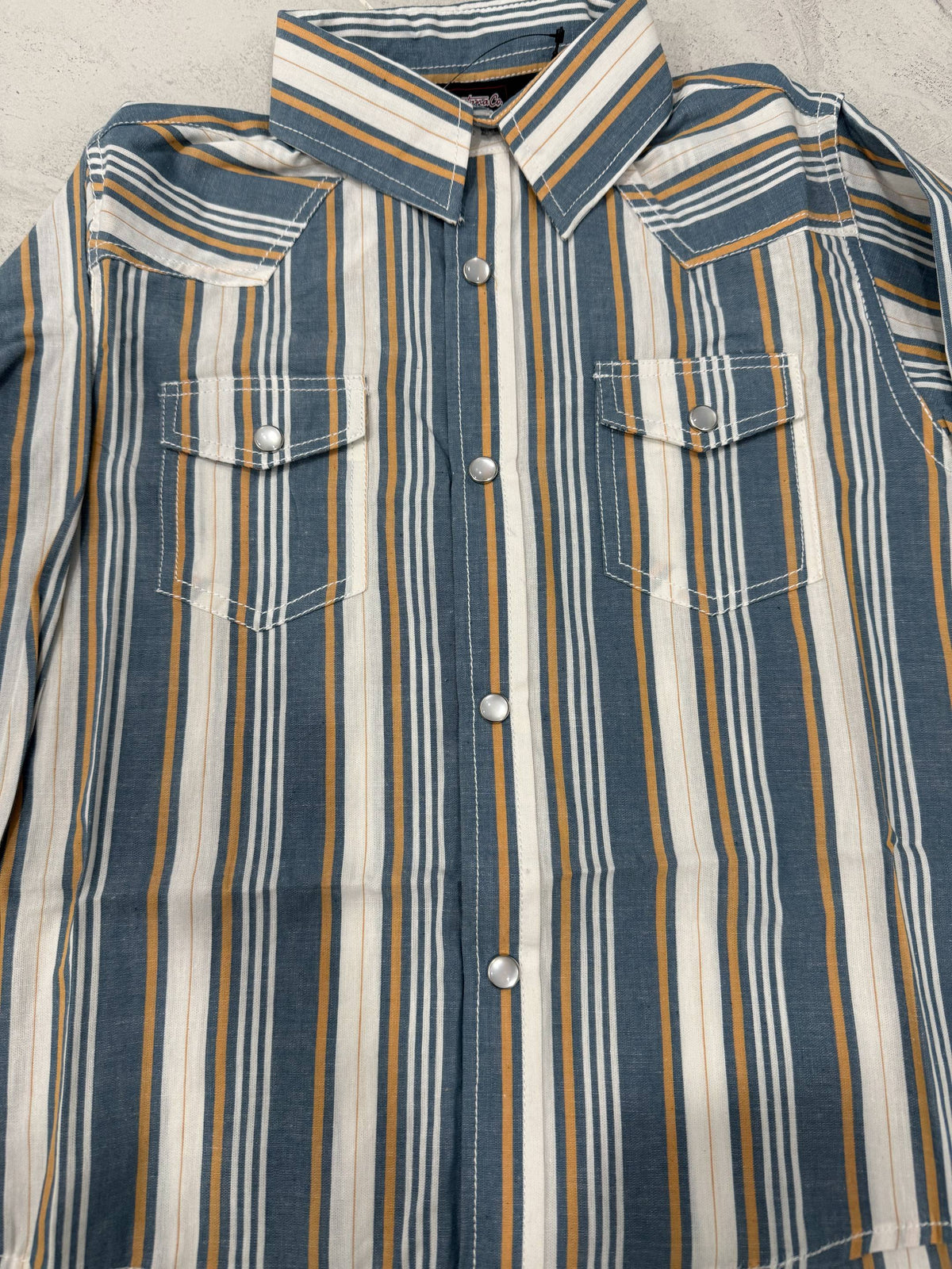 Boys’ Striped Woven Long Sleeve Shirt | BLS-3038