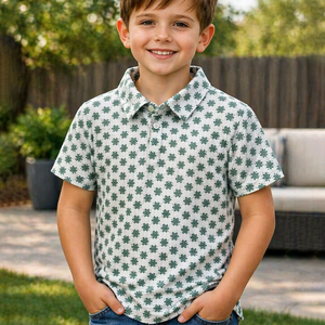 Boys' Western Knit Polo with Snaps | Style BP-208