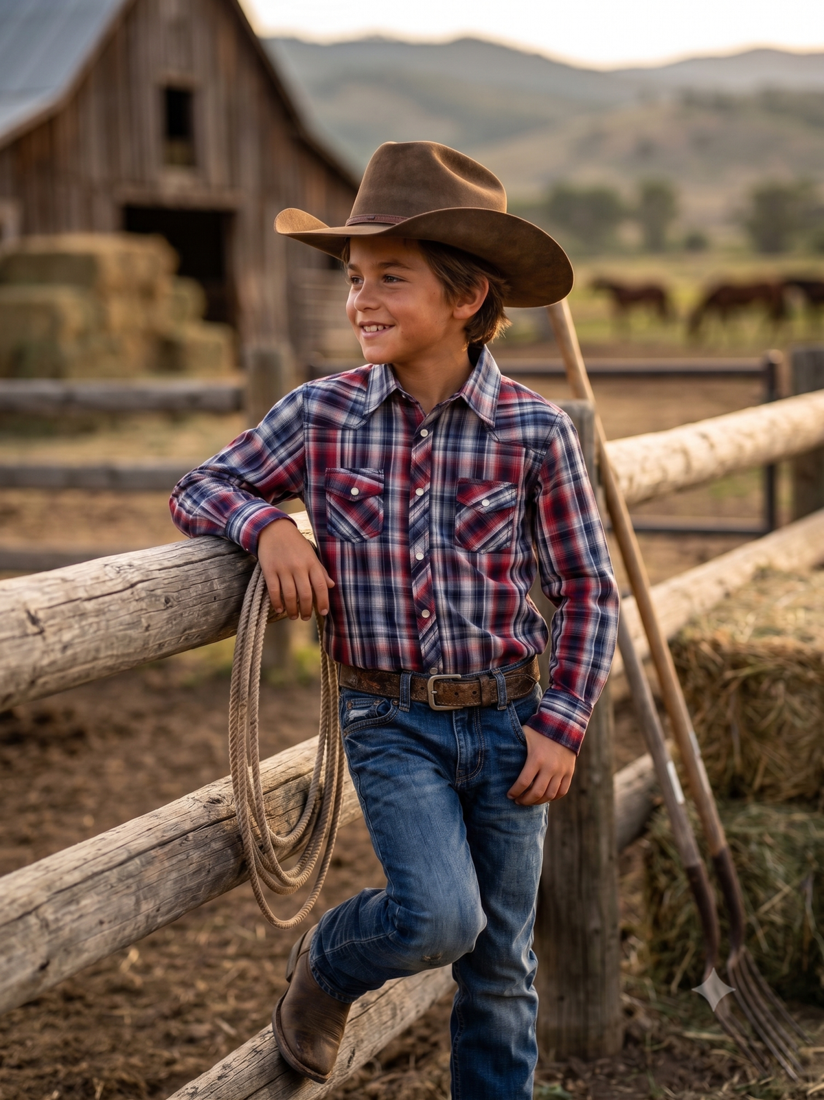 Boys' Western Snap Shirt with Stretch | Style BP-26901