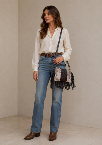 Boho Western Fringe Shoulder Bag