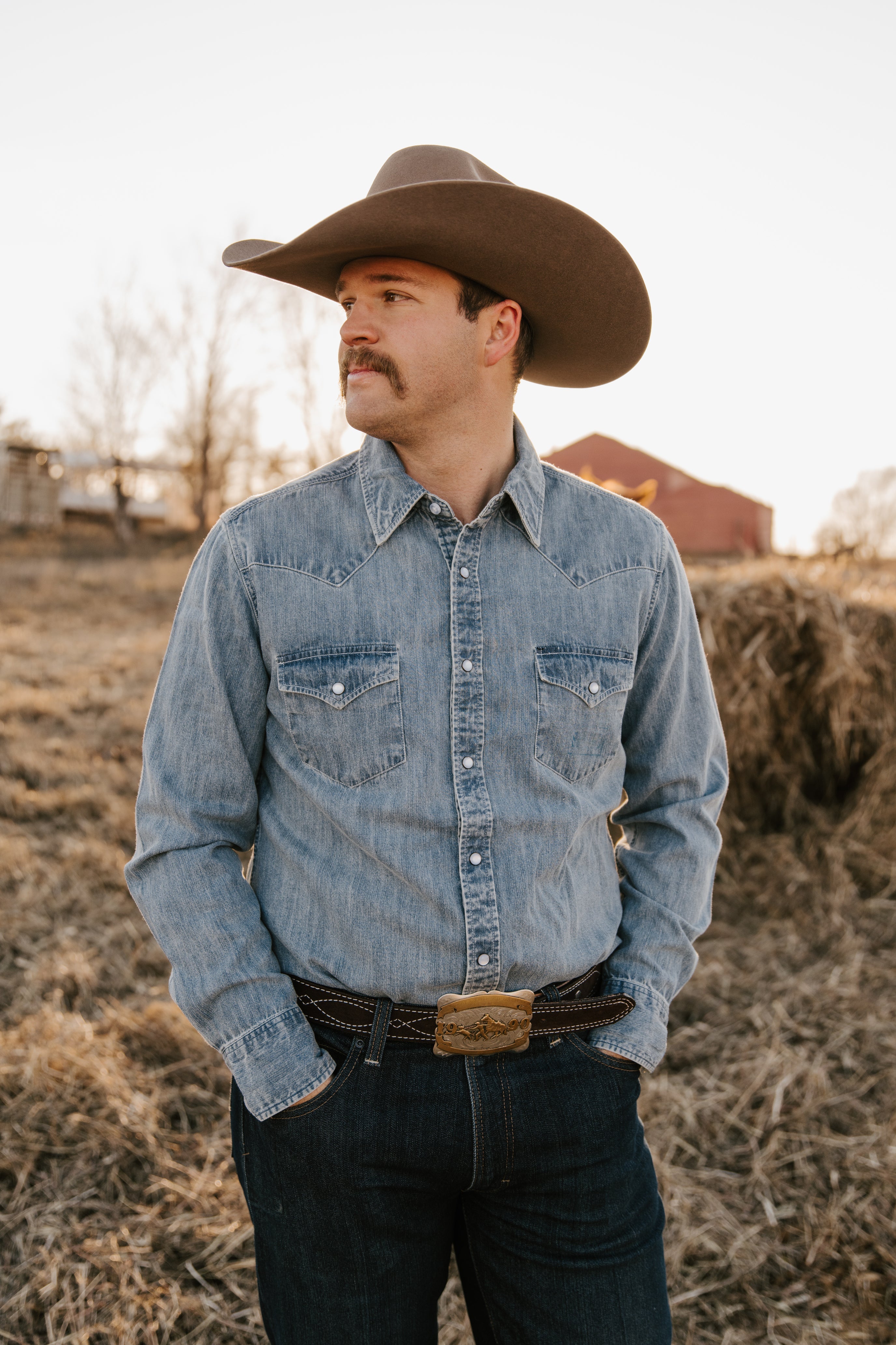 Men’s Denim Western Shirt