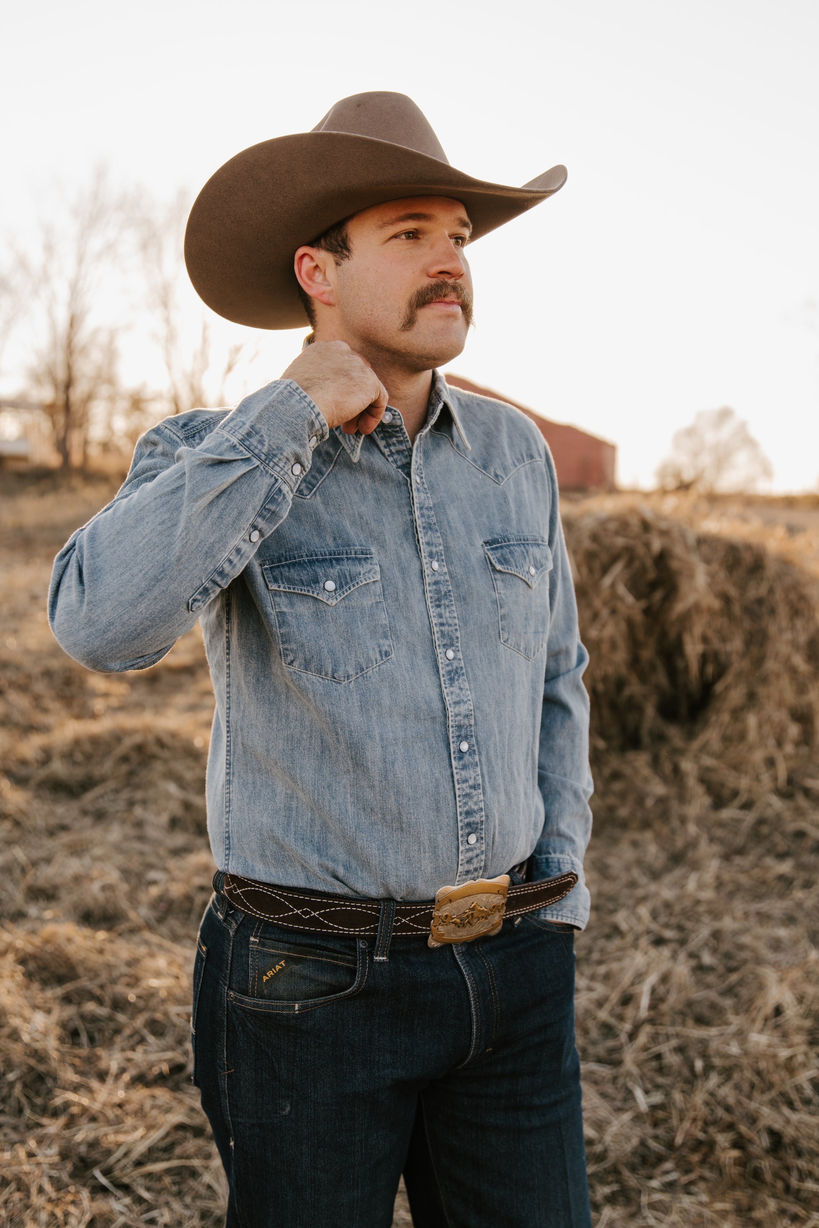 Men's Denim Western Shirt