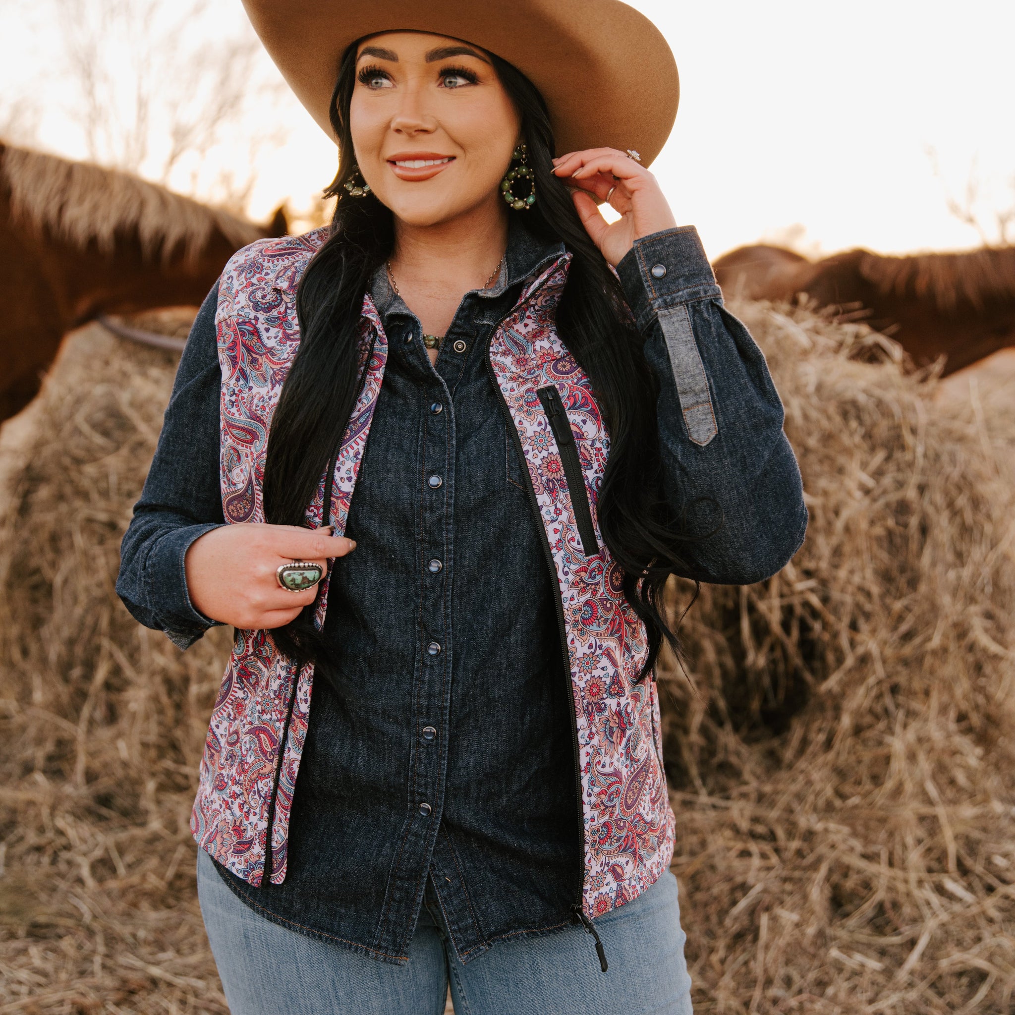 Ladies Bonded Softshell Vest