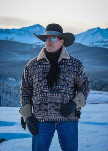 Men's Aztec Sherpa Jacket | Style M-2680