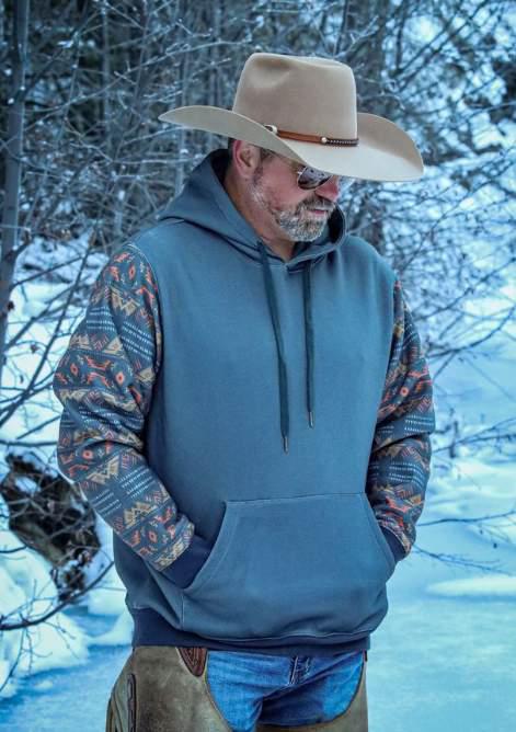 Men's Western Pullover Hoodie | Style MH26010