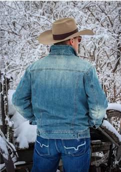 Men's Insulated Western Denim Jacket | Style M261114