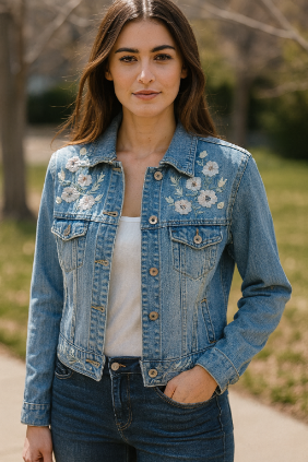 LADIES DENIM JACKET.N-181921