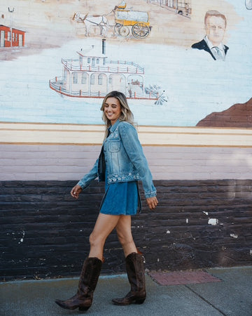 LADIES DENIM JACKET.N-181921