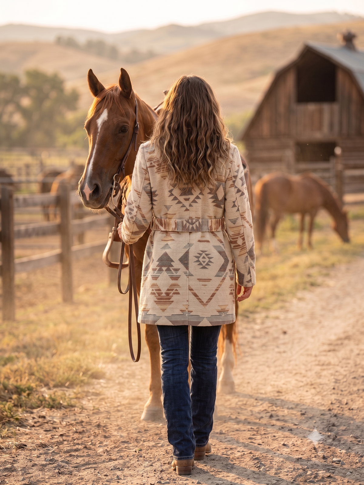 Ladies' Aztec Western Wrap | Style DA26-107