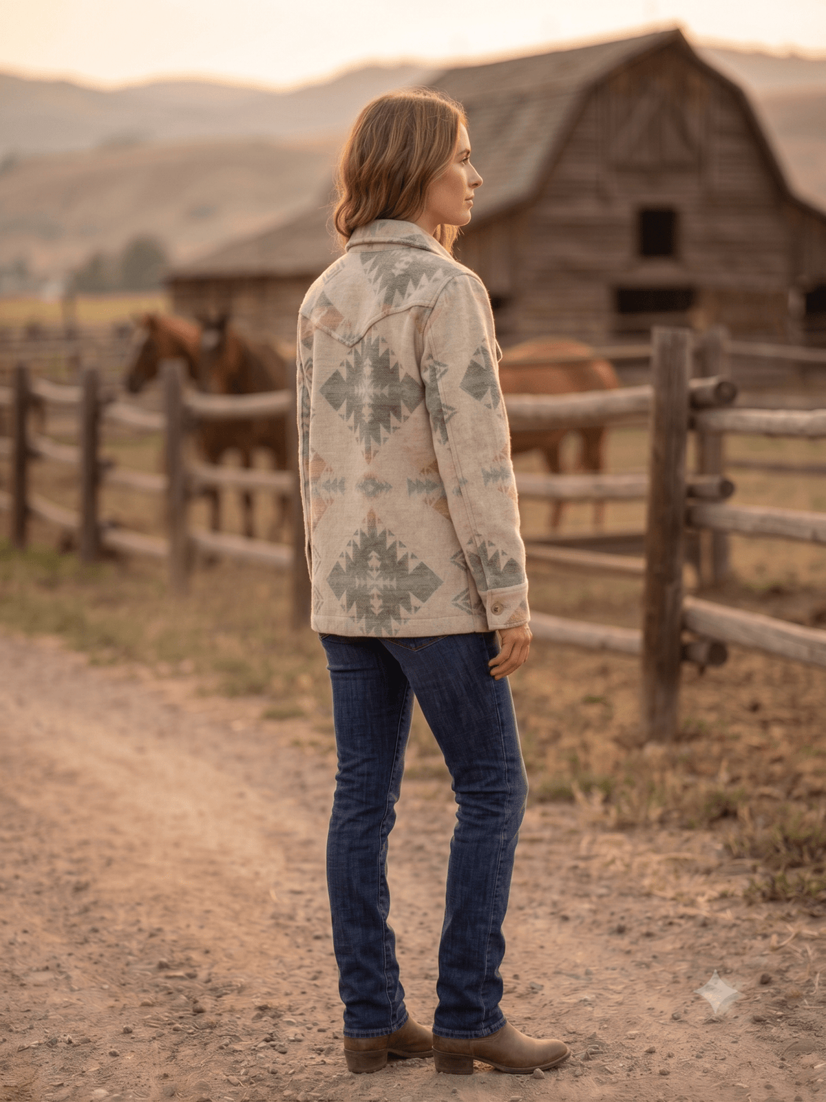 Ladies' Aztec Western Coat | Style DA26-109