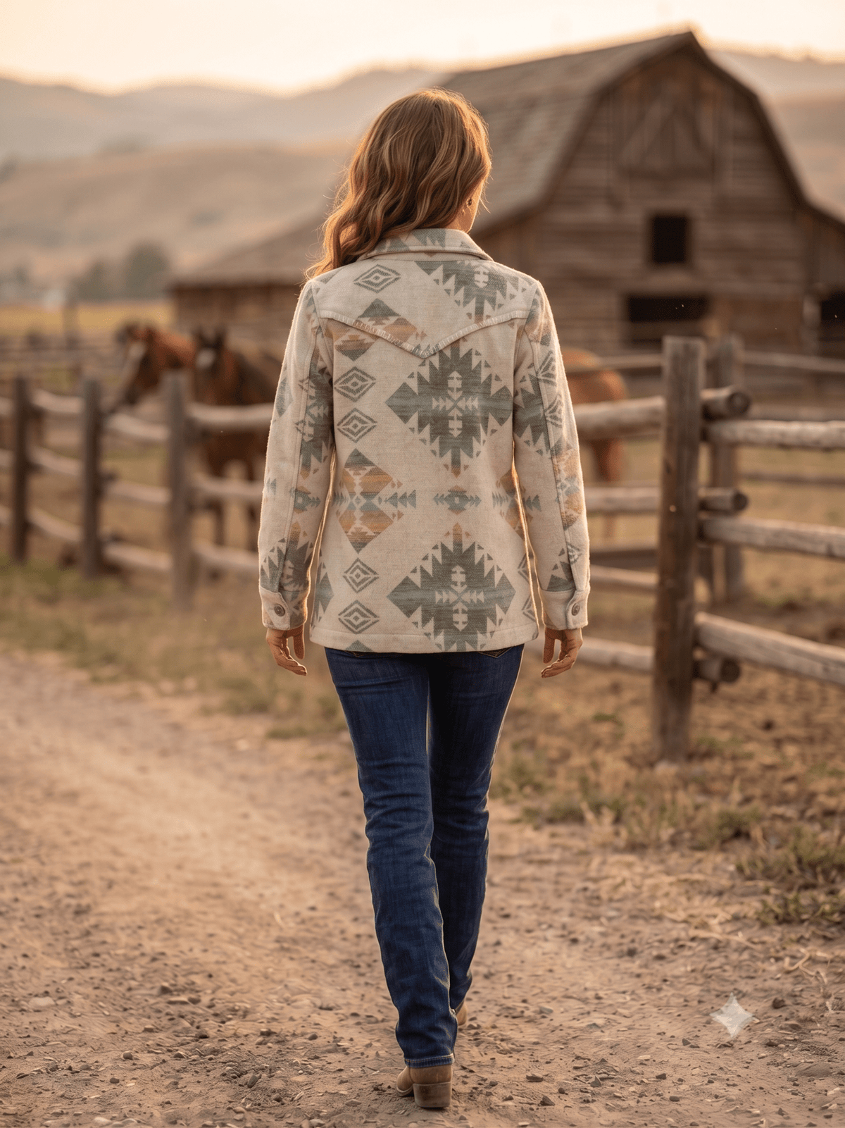 Ladies' Aztec Western Coat | Style DA26-109