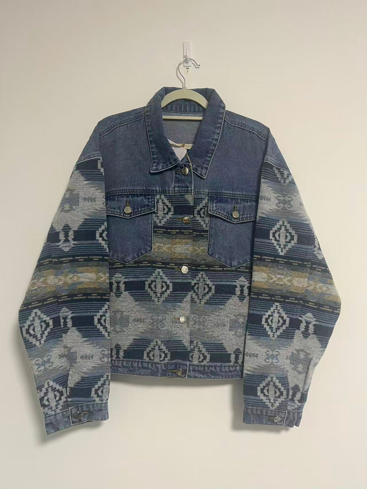 Ladies' Western Jacquard Denim Jacket | Style DA26-101