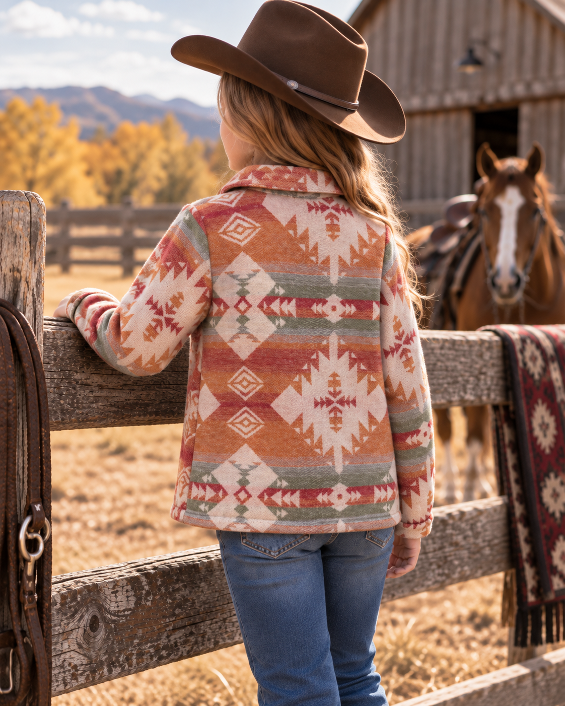 Girls' Southwestern Shacket | Style DAG26-112