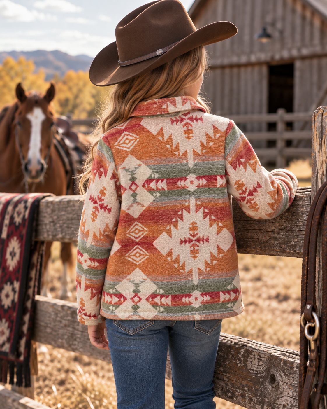 Girls' Southwestern Shacket | Style DAG26-112