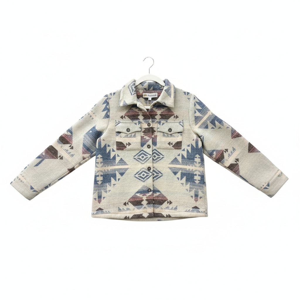 Girls' Aztec Shirt Jacket | Style DAG26-113