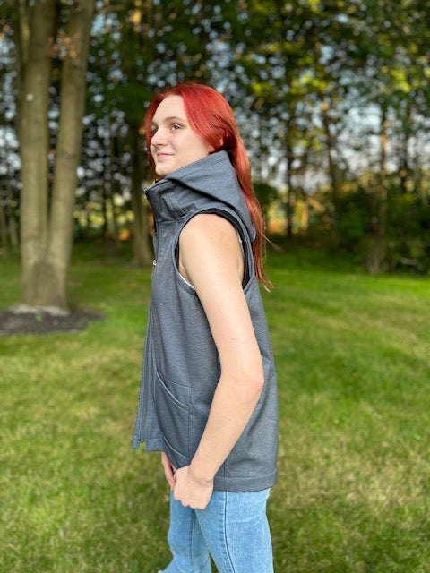 Western women's canvas vest-GF20701