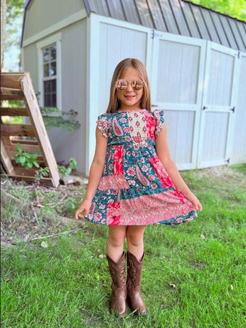 Girls Western Woven Dress.GMA-2044
