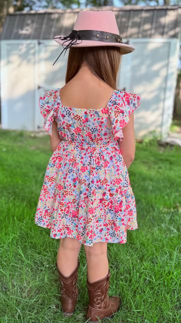 Girls Western Woven Dress.GMA-2049A