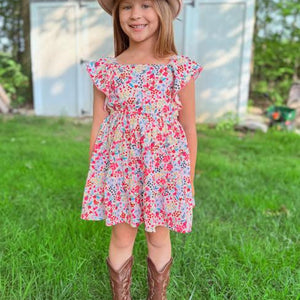 Girls Western Woven Dress.GMA-2049A