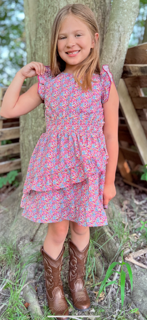 GIRLS TOP WITH WESTERN YOKE IN FRONT AND BACK & WITH PIPING(ATW-2053A)
