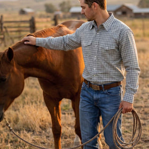 Men's Western Snap Shirt with Stretch | Style ML-2612
